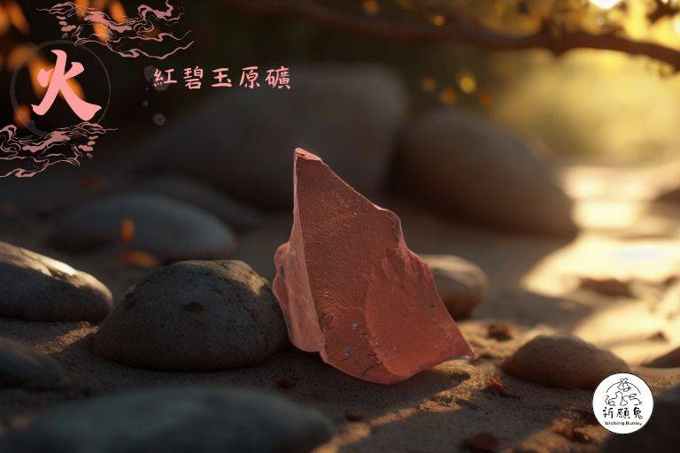 WBC0515，(火屬性水晶) 紅碧玉原礦，購買另贈送展示木盒