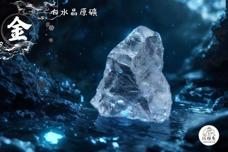 WBC0169,(金屬性水晶) 白水晶原礦,購買另贈送展示木盒 WBC0169,(金屬性水晶) 白水晶原礦,購買另贈送展示木盒