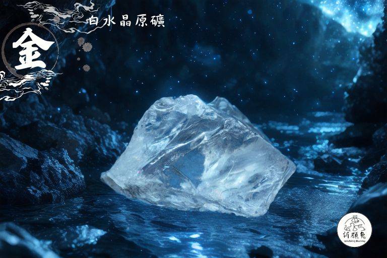 WBC0168,(金屬性水晶) 白水晶原礦,購買另贈送展示木盒 WBC0168,(金屬性水晶) 白水晶原礦,購買另贈送展示木盒