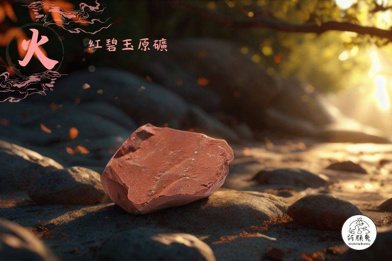 WBC0514，(火屬性水晶) 紅碧玉原礦，購買另贈送展示木盒