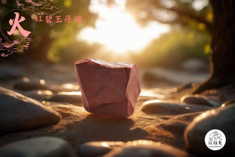 WBC0518，(火屬性水晶) 紅碧玉原礦，購買另贈送展示木盒