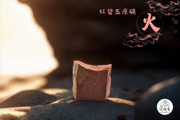 WBC0513，(火屬性水晶) 紅碧玉原礦，購買另贈送展示木盒