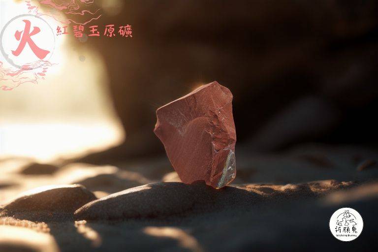 WBC0521，(火屬性水晶) 紅碧玉原礦，購買另贈送展示木盒